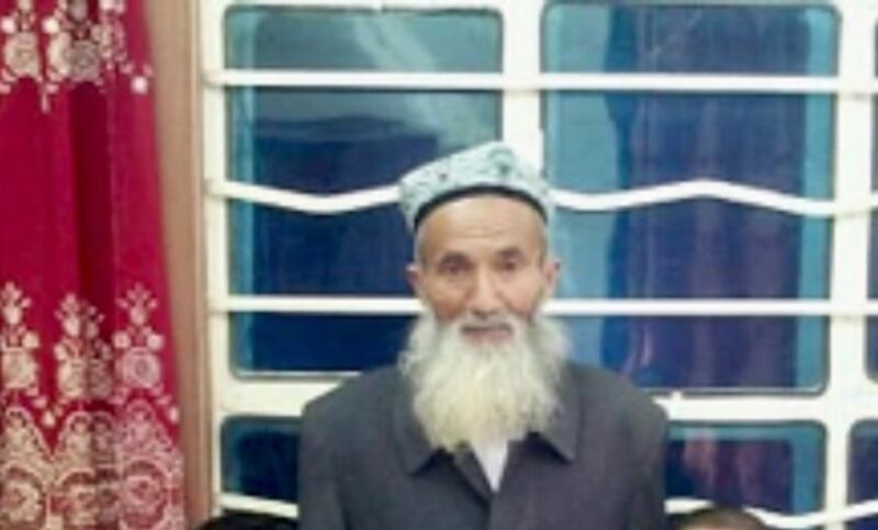 The last photo of Abdulkerim Zikrullah Idris, taken in 2014 in Hotan in China's far-western Xinjiang Uyghur Autonomous Region. Credit: Courtesy photo