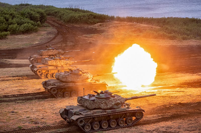 軍事專家認為，台灣岸置武器有能力摧毀解放軍大部份兩棲登陸兵力。（台灣國防部提供）